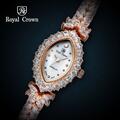 Đồng hồ nữ Chính hãng Royal Crown 3588 dây đá vỏ vàng hồng