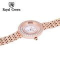 Đồng hồ nữ chính hãng Royal Crown 3628 dây thép vỏ vàng hồng