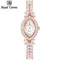 Đồng hồ nữ Chính hãng Royal Crown 3588 dây đá vỏ vàng hồng