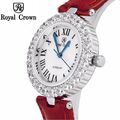Đồng hồ nữ chính hãng Royal Crown 6305 dây da đỏ