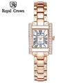 Đồng hồ nữ chính hãng Royal Crown 6306 dây thép vỏ vàng hồng