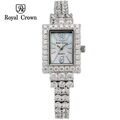 Đồng hồ nữ chính hãng Royal Crown 3584 dây đá vỏ trắng