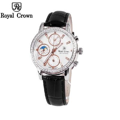 Đồng hồ nữ chính hãng Royal Crown 6420 dây da đen