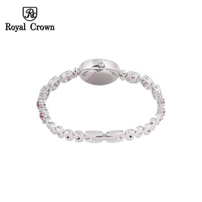 Đồng hồ nữ chính hãng Royal Crown 1516 dây đá vỏ trắng đá ruby