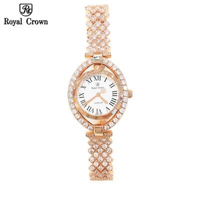 Đồng hồ nữ chính hãng Royal Crown 4610 dây đá vỏ vàng hồng
