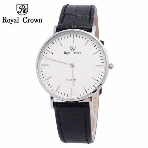 Đồng hồ nữ chính hãng Royal Crown 7601L dây da đen