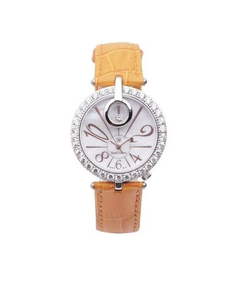 Đồng hồ nữ chính hãng Royal Crown 3850 dây da cam